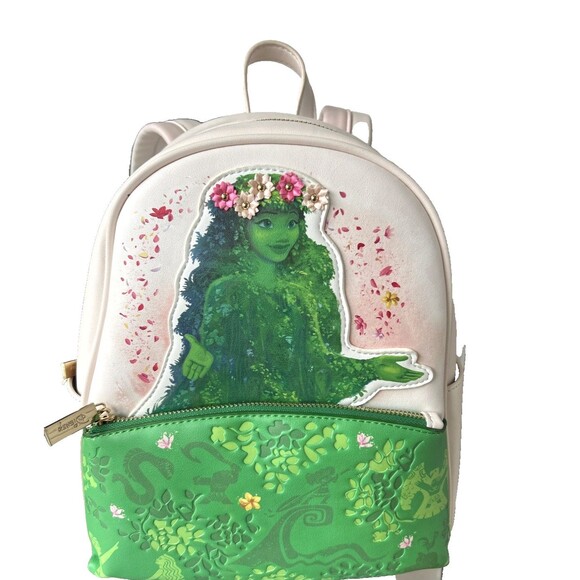 Danielle Nicole Disney Moana Te Fiti Floral Mini Backpack Front Zip Pouch NEW - Picture 2 of 8